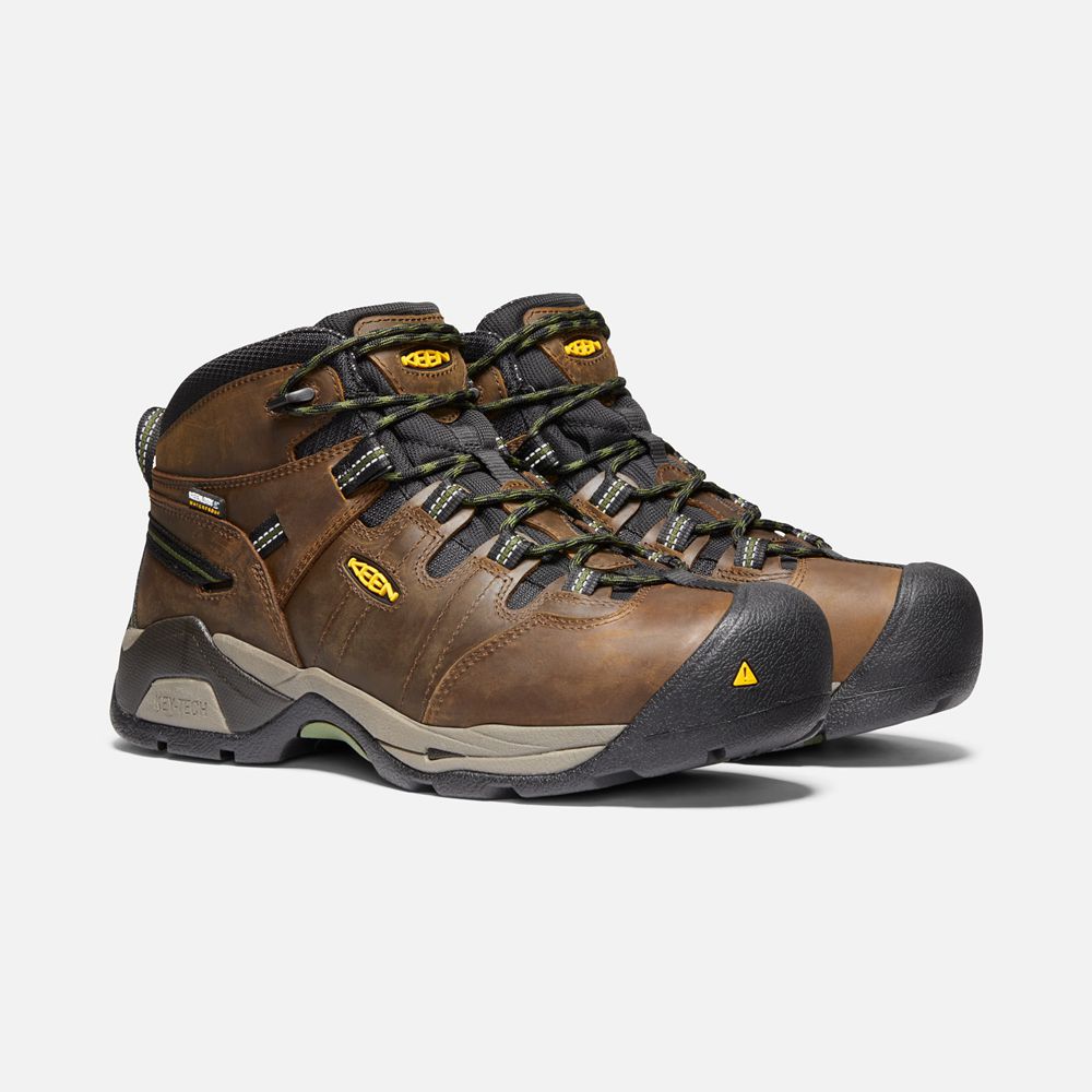 Keen Laarzen Heren Bruin - Detroit Xt Waterproof (Steel Toe) - 05296-ORDL